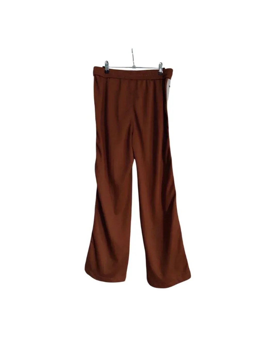 Mens Track Pants Side Tape Cross Streetwear Loungewear Y2K Chocolate Brown M